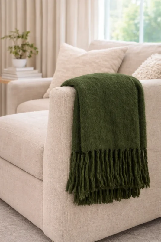 Kuscheliges, warmes Plaid – Army