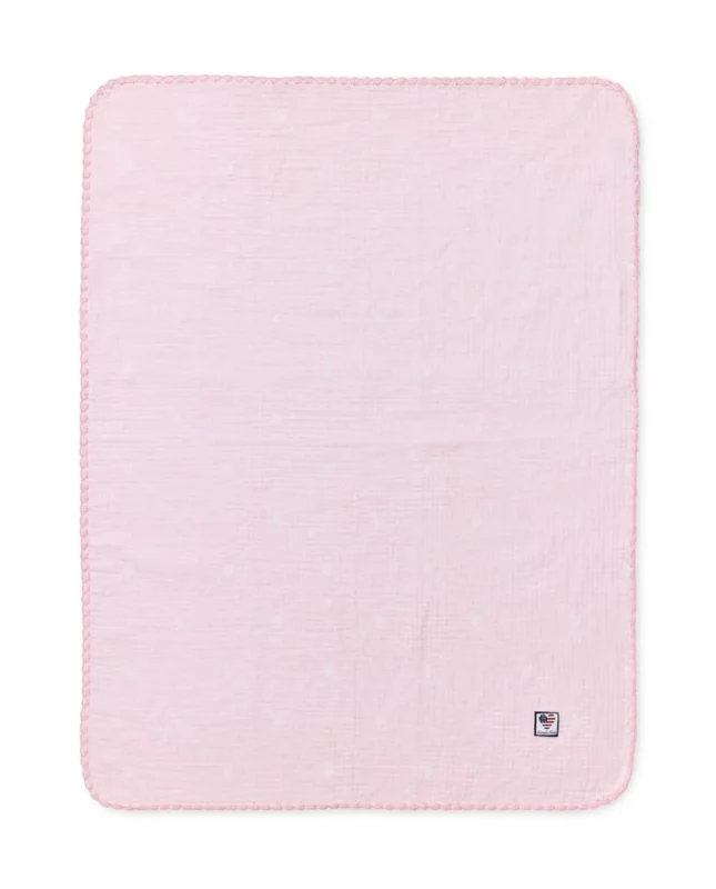 LEXINGTON Signature Star Überwurf für Babys aus Bio-Baumwolle, rosa