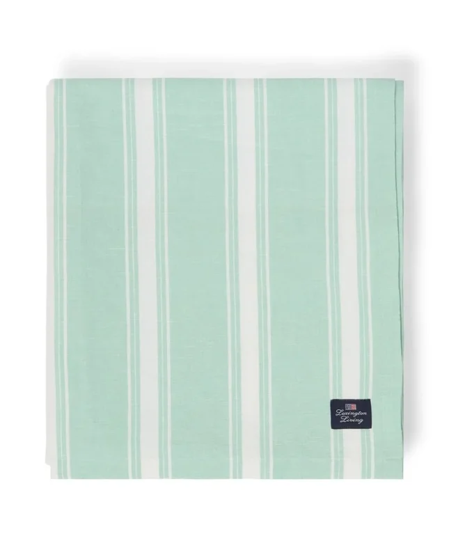 Lexington Striped Tischdecke aus Leinen und Baumwolle