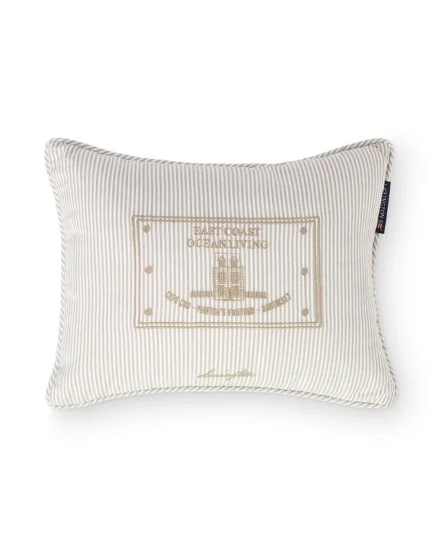 Lexington Striped Kissen aus Bio-Baumwolle mit Füllung