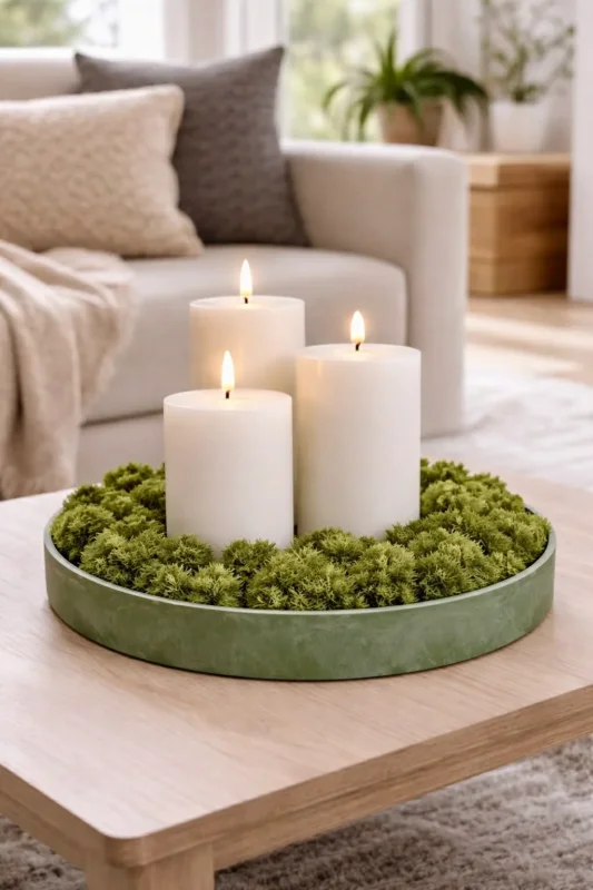Tablett Beton-Look – Groß – Grün