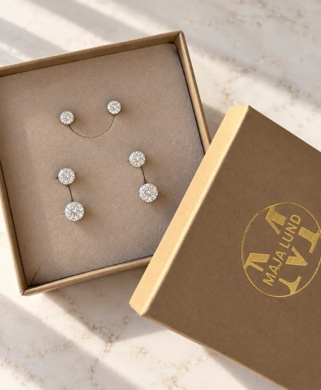 Mix-Box mit 6 Ohrringen - Riva 18k vergoldet