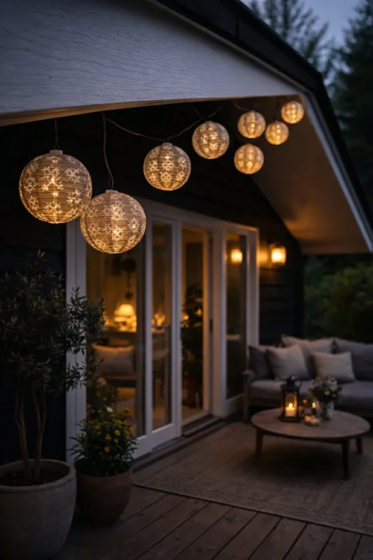 LED-Lichterkette mit Solarzellen - Summer golden