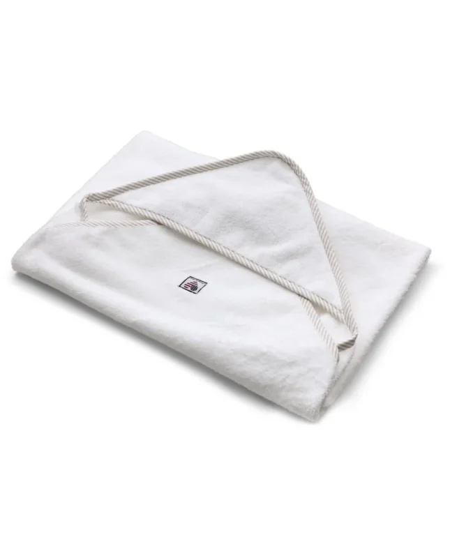 LEXINGTON Baby-Frotteehandtuch Weiß/Beige
