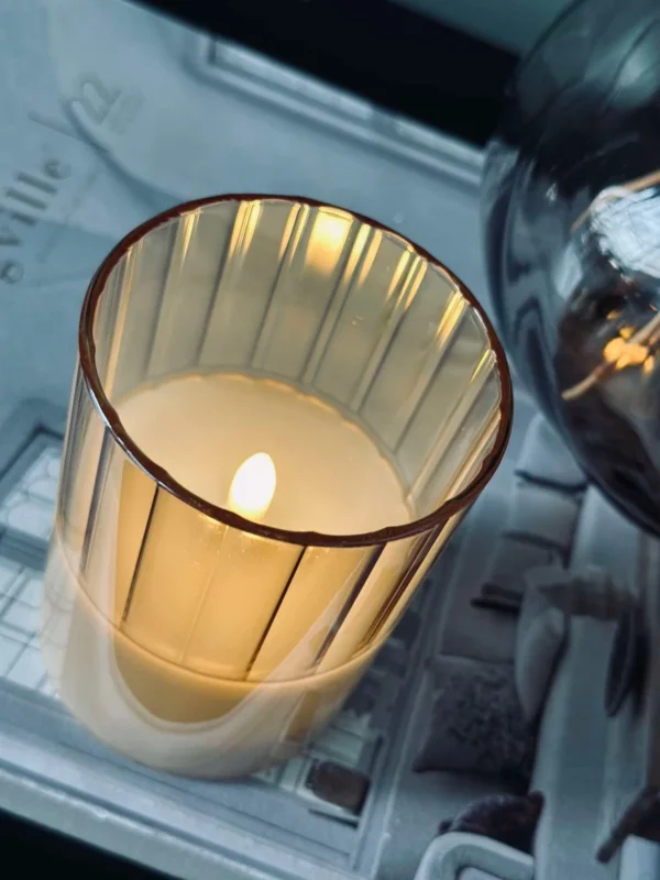 LED-Licht im Kerzenhalter - Amber