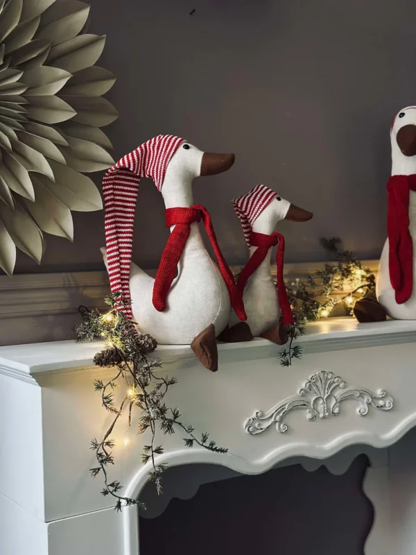 Weihnachtsente mit Mütze - Large