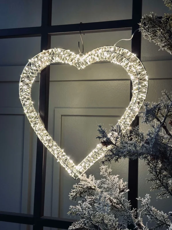 Herz mit LED-Lichtern - Für Innen- und Außenbereich zugelassen