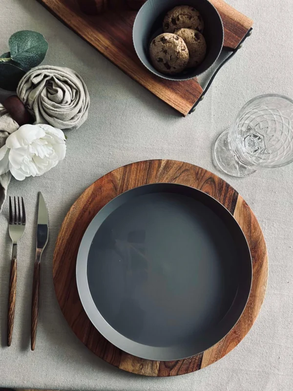 Teller Norma 24cm - Stone grey 2 Stk.