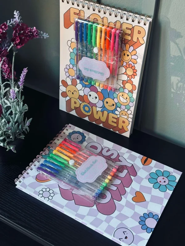 Zeichenblock mit Gelpens - Color mix