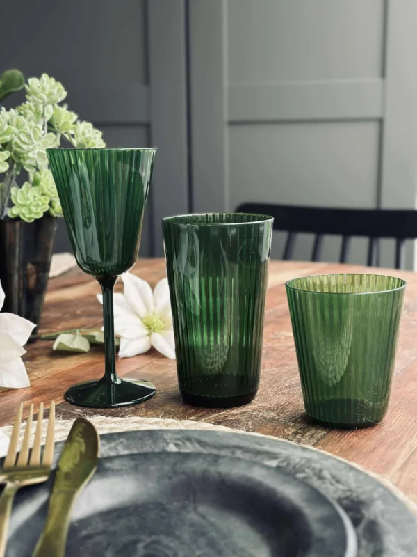 Glas Claire 500 ml. Grün - 2 Stk.