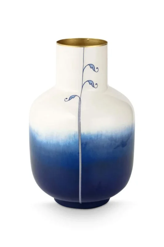 PiP Studio Vase Metall Pip & The Blue Bird Dip Dye