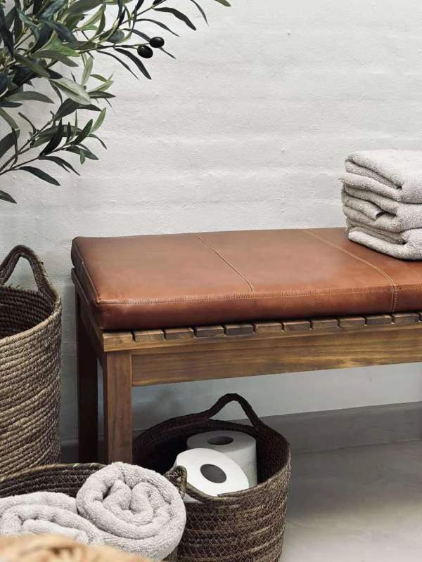 Sitzkissen Leder Tokyo - 88cm Cognac