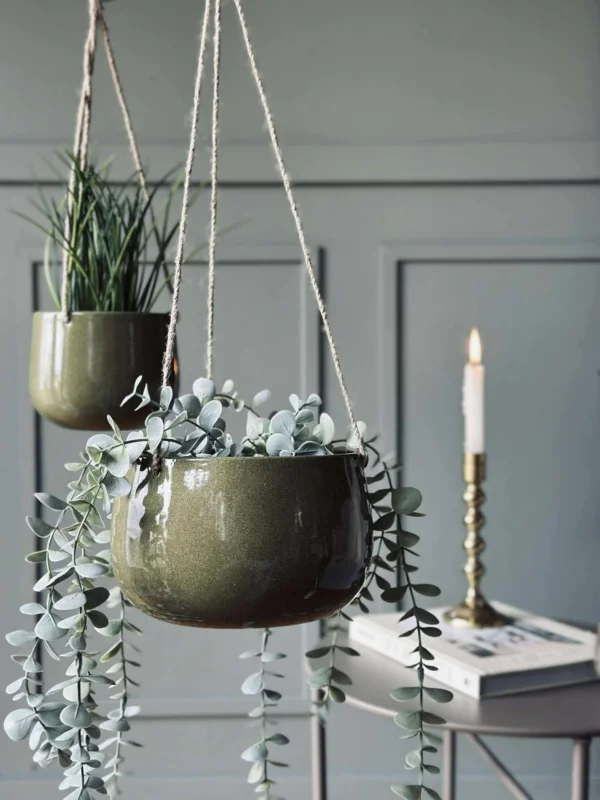 Blumentopf mit Aufhängung Grün - Verschiedene Größen