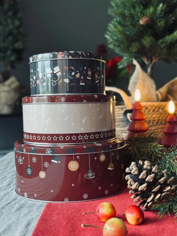 Keksdosen Weihnachten - Set aus 3 Stk.