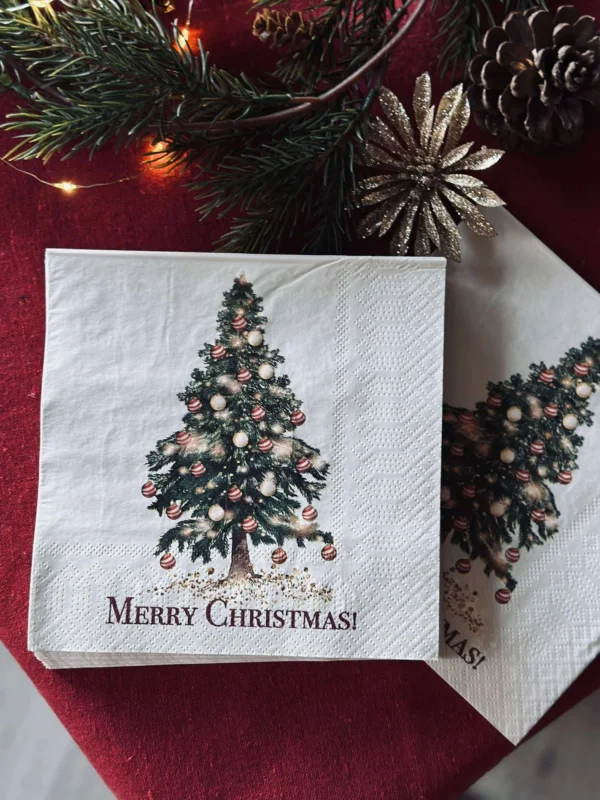 Servietten Weihnachtsbaum - 20 Stk.