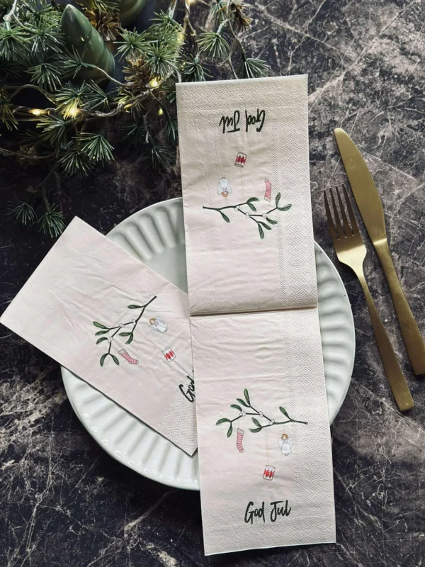 Servietten Weihnachten - 20 Stk. Mistel