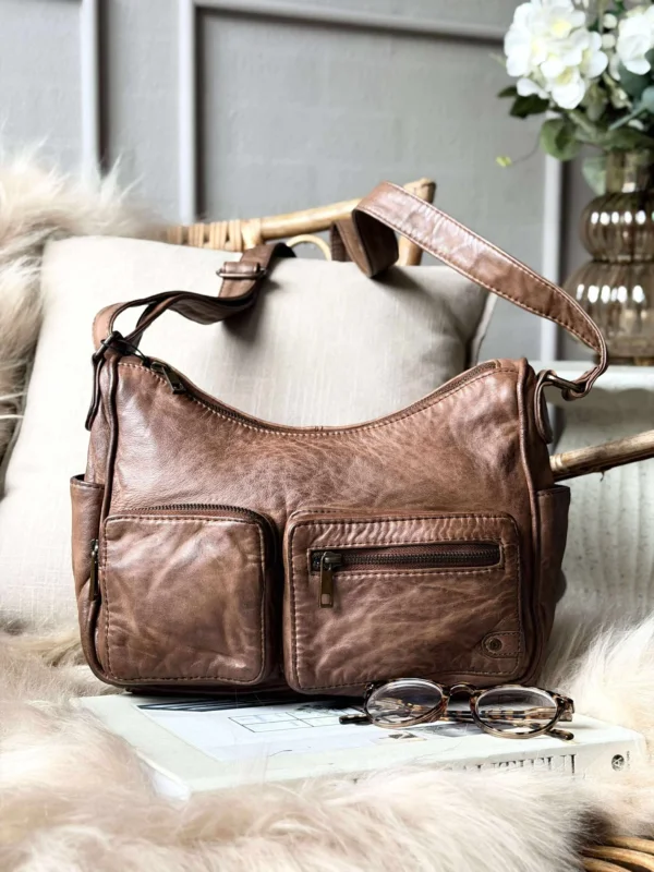 Schultertasche Sienna - Chestnut