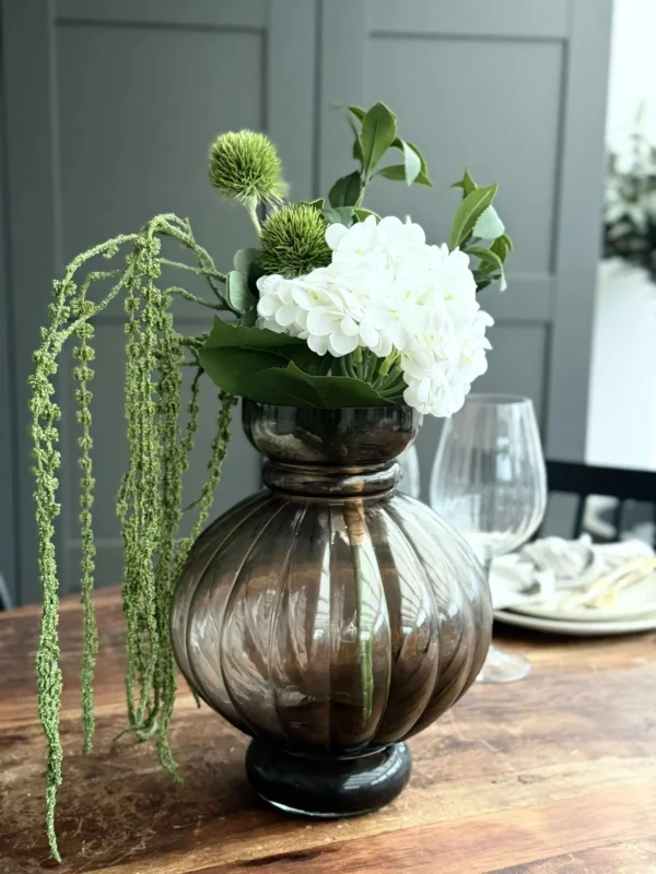 Strauß - Kleine weiße Hortensie / Limette