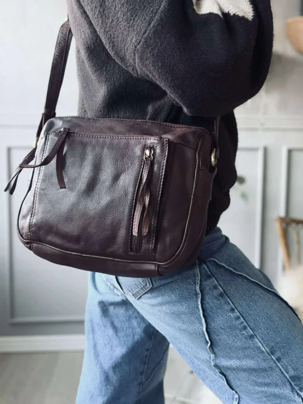 Crossbody Raw Boheme Big – Braun
