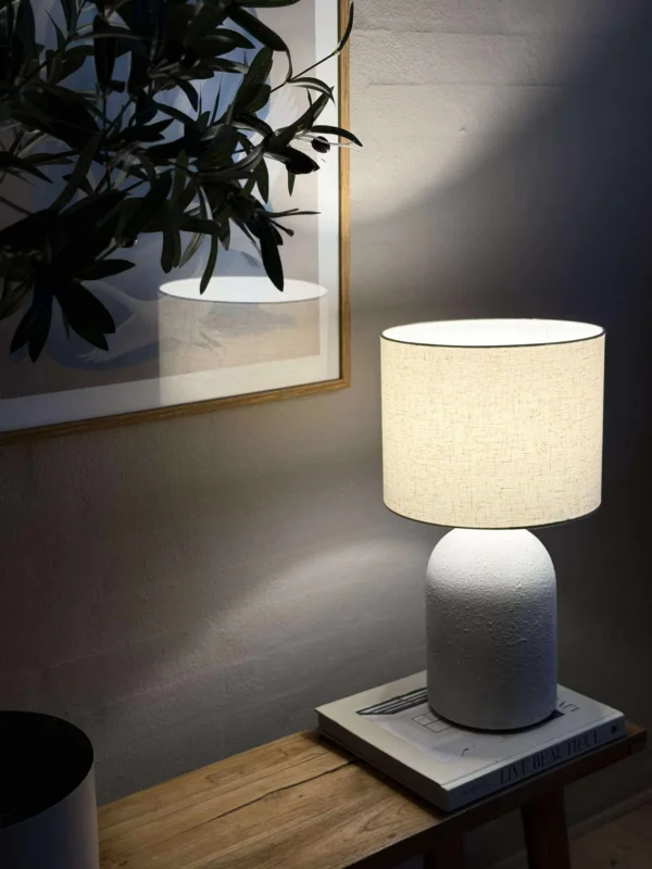 Tischlampe STONEWARE - Natur (hell)