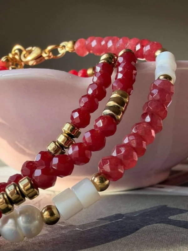 Armband Sarabella Berry – Set mit 3 Stück