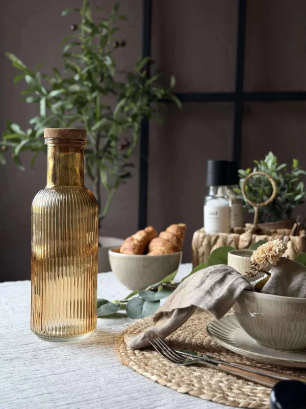 Wasserflasche mit Korkverschluss – Golden 1 l