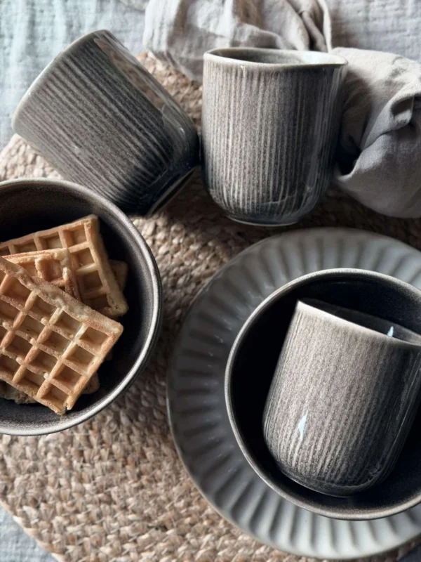 Becher Lydia Keramik - Set mit 4 Stück