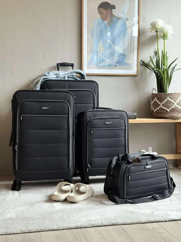 Koffer-Set mit 3 Koffern und Handgepäcktasche