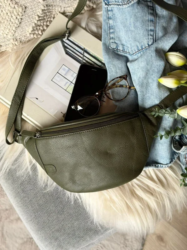 Bauchtasche Misse - Army / Silver