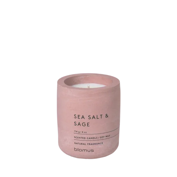 blomus FRAGA Duftkerze Sea Salt & Sage – Sojawachs