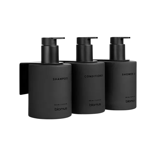 blomus KIREI Glasflaschen 3er Set – Shampoo-Dispenser