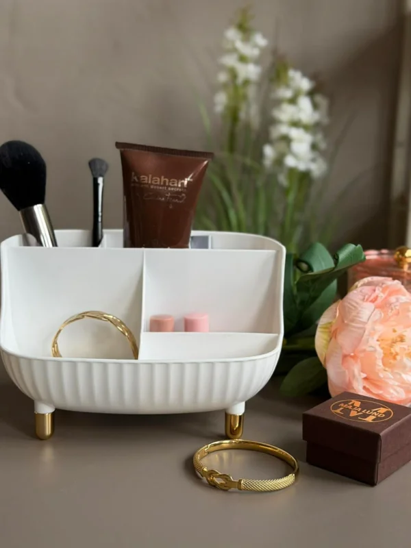 Makeup-Organizer 6 Fächer - Weiß