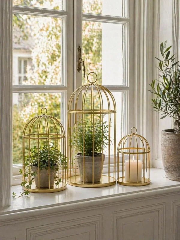 Deko Vogelkäfige - Set mit 3 Stk.