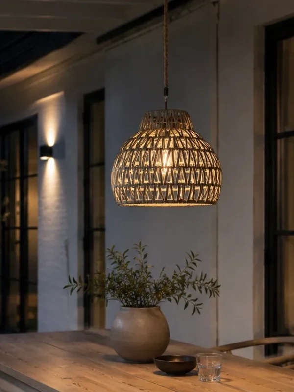 Lampe für innen und außen - Grau