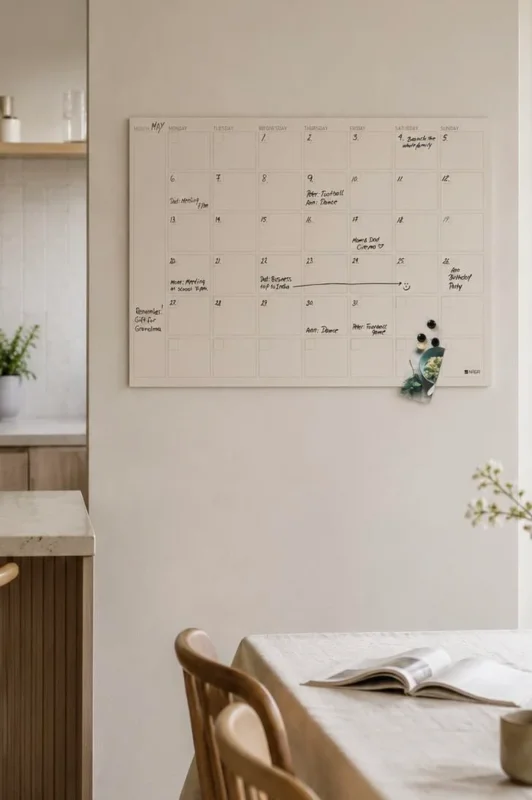 Magnettafel beige - Monatsplaner