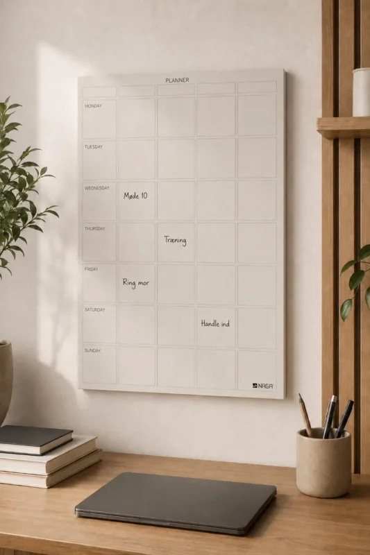 Magnettafel beige - Wochenplaner