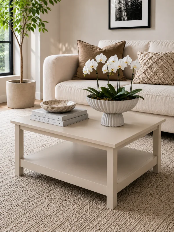 Couchtisch mit Ablage - Cashmere