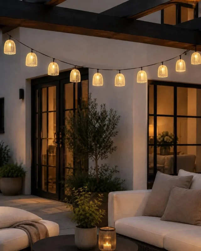 Lichterkette CLEAR mit Solarzellen