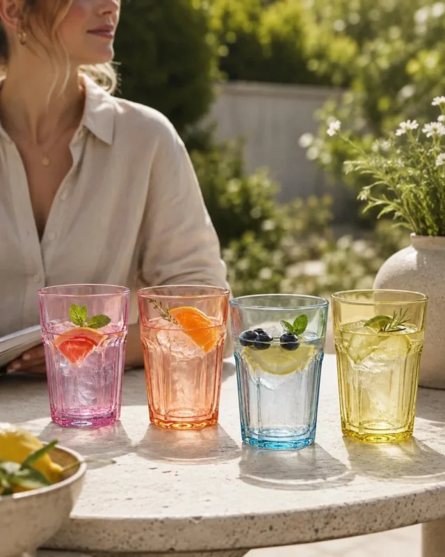 Trinkgläser COLOR - Packung mit 4 Stück