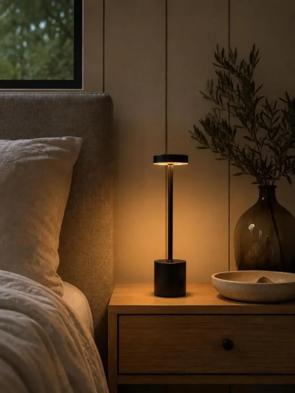 LED-Tischlampe BLACK - wiederaufladbar mit Touch