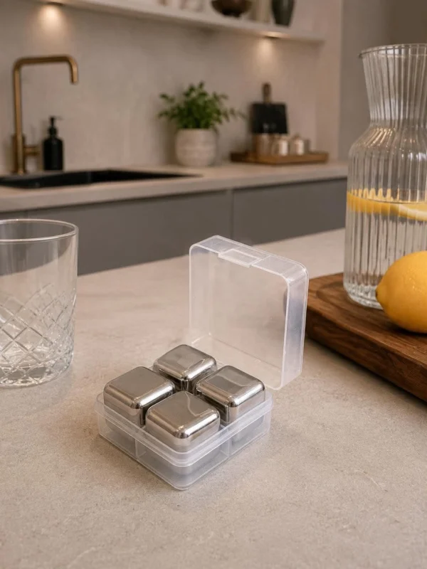 Eiswürfel 4 Stk - STAINLESS STEEL