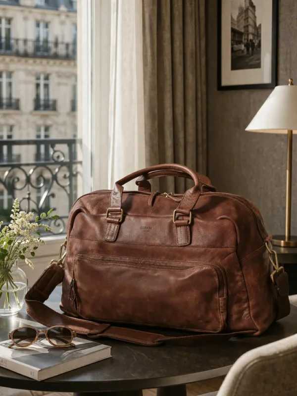 Weekender-Tasche Raw boheme - Brown