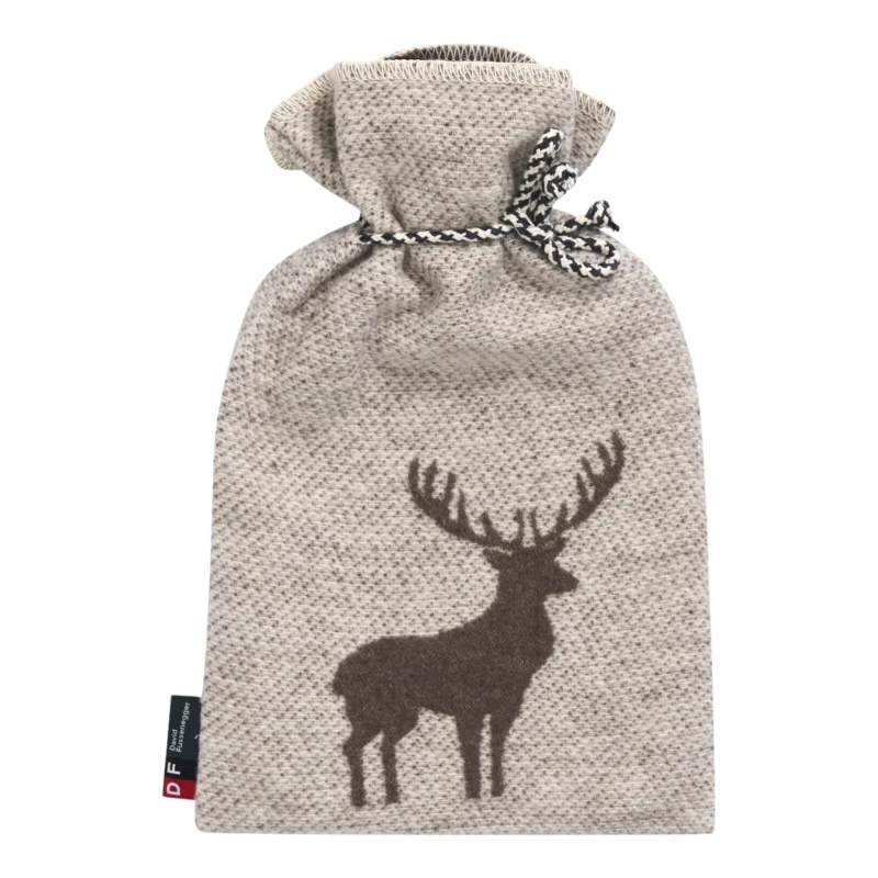 David Fussenegger SILVRETTA Hirsch Struktur Waermflasche – Wolle