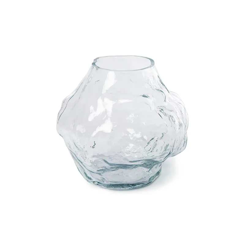 HKliving Cloud Blumenvase - klares Glas