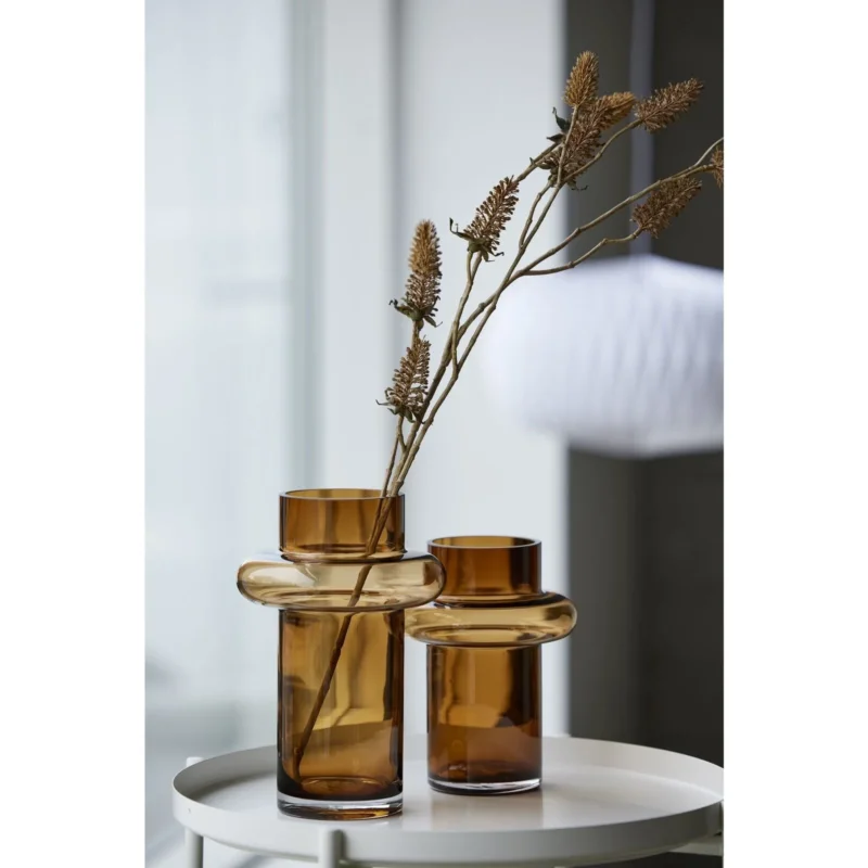 Vase aus mundgeblasenem Glas - Lyngby Amber