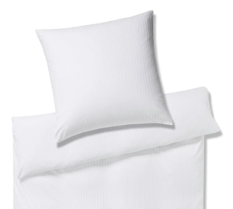 elegante Solid Stripe Kopfkissenbezug