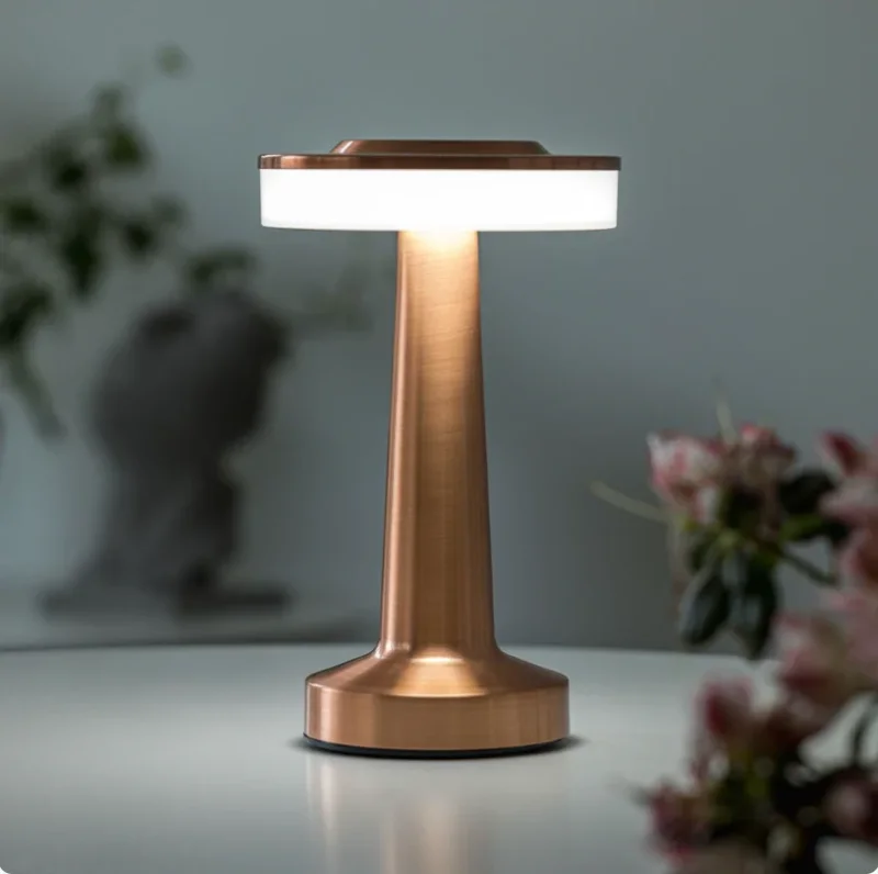 Outdoor-Tischlampe mit Touch, Kupfer