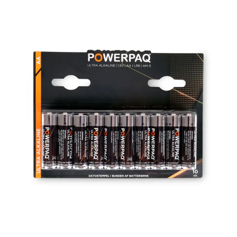 Batterien Powerpaq - AA-Pack mit 10 Stück.