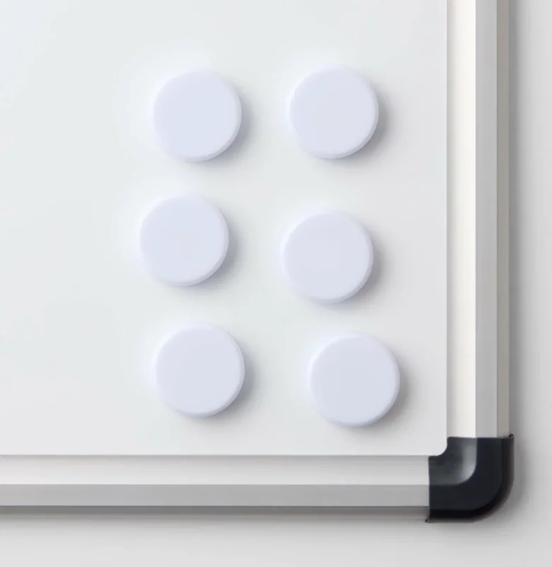 Magnete für Whiteboards - Weiß 6 Stk