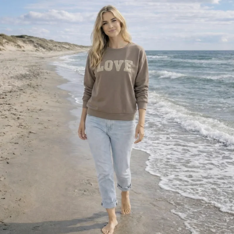 Sweatshirt Jessa - Fango Melange